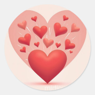 Sticker Rond amour