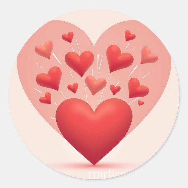 Sticker Rond amour (Devant)