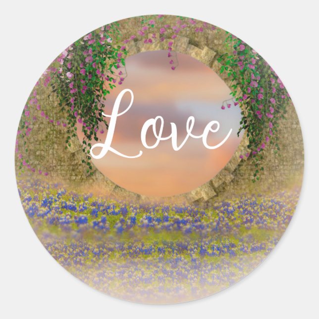 Sticker Rond Amour (Devant)
