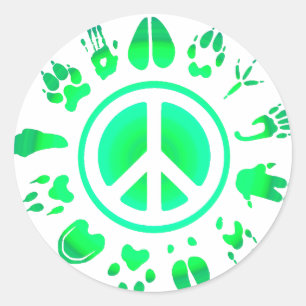 Sticker Rond Amour de la fureur