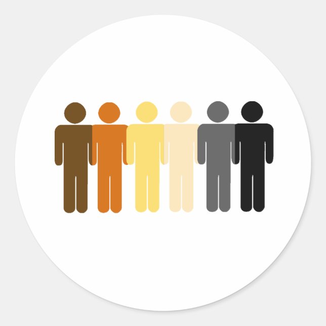 Sticker Rond Amour de l'ours (Devant)