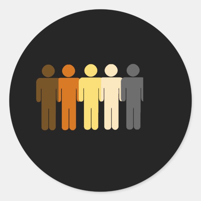 Sticker Rond Amour de l'ours (Devant)