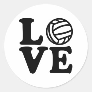 Sticker Rond Amour de polo d'eau
