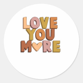 Sticker Rond Amour de vous plus style romantique minimal
