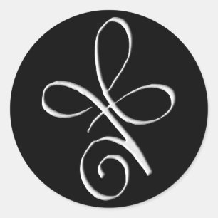 Sticker Rond Amour inconditionnel d'argent
