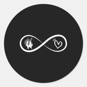 Sticker Rond Amour Le Lapin Lapin Néerlandais