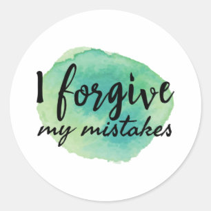 Sticker Rond amour personnel mots inspirants pour autosoin