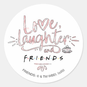 Sticker Rond Amour, rire et FRIENDSMC