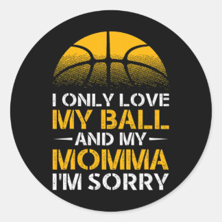 Sticker Rond Amoureux de squelette Je n'aime que mon Ll et ma m