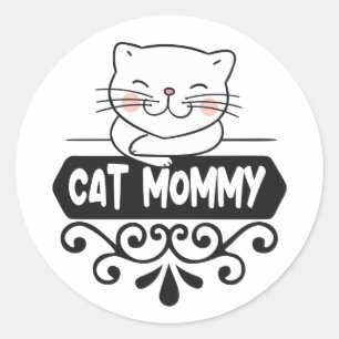 Sticker Rond Amoureux des animaux animal de compagnie de maman