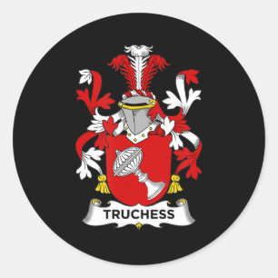 Sticker Rond Amoureux des échecs   Armoiries de Truchess - Armo