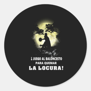 Sticker Rond Amoureux du sport Joueurs de basket-ball Homme L