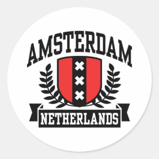 Sticker Rond Amsterdam