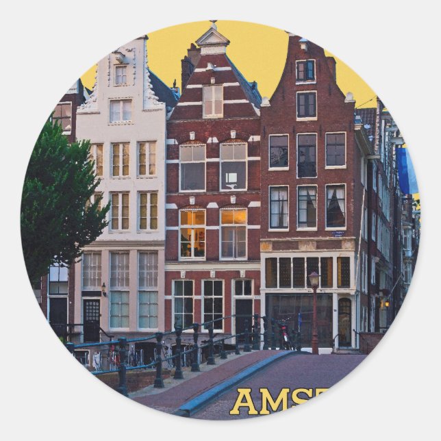 Sticker Rond Amsterdam-Keizersgracht Centrum (Devant)