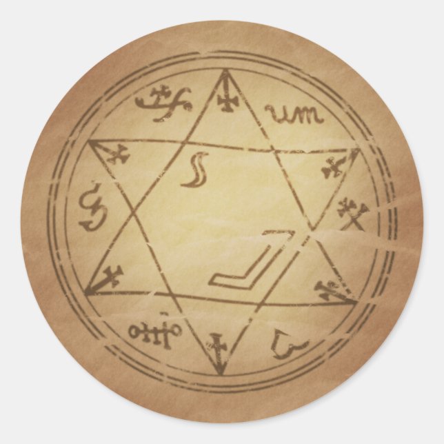 Sticker Rond Amulet magique pour le succès des affaires Charmes (Devant)