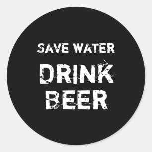 Sticker Rond Amusant -