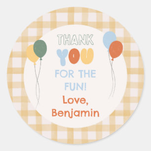 Sticker Rond Amusant à être une autocollante de faveur d'annive