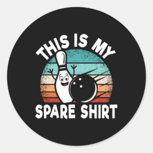 Sticker Rond Amusant Bowling Lover Bowler C'Est Mon Épargne 1