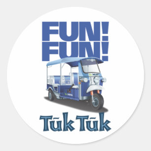 Sticker Rond AMUSEMENT Tuk Tuk d'AMUSEMENT