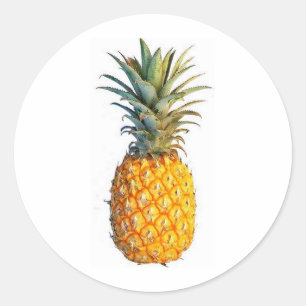 Sticker Rond ananas