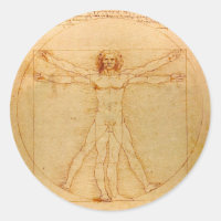Anatomie humaine, Homme vitruvien par Léonard de V