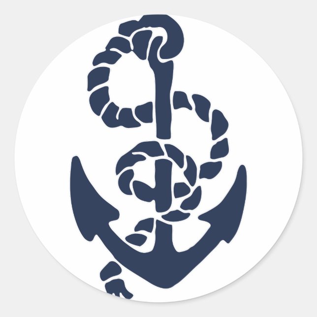 Sticker Rond Anchor Pattern (Devant)