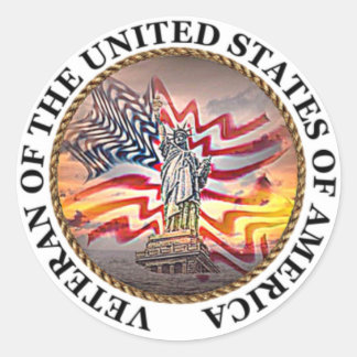 Sticker Rond Ancien combattant