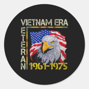 Sticker Rond Ancien combattant du Vietnam 1961 1975
