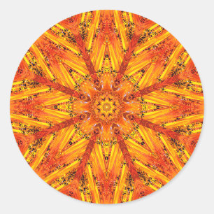 Sticker Rond Ancienne Echos Crystal Mandala