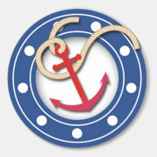 Sticker Rond Ancre et hublot