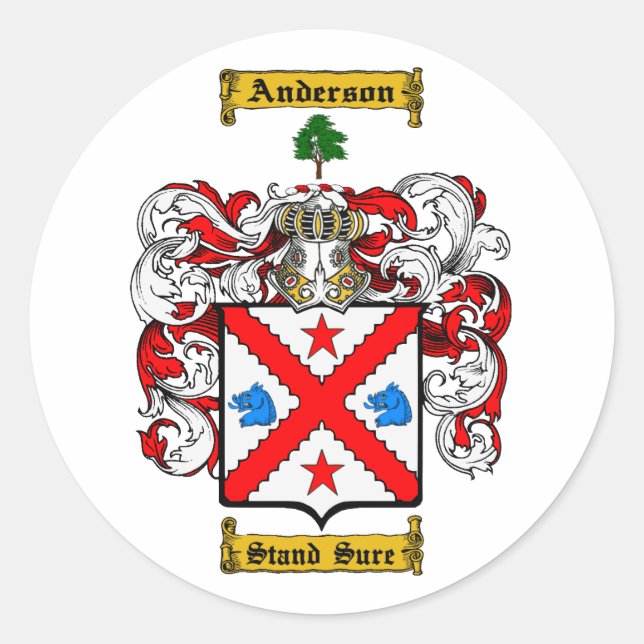 Sticker Rond Anderson (irlandais) (Devant)