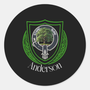 Sticker Rond Anderson Scottish Clan Crest