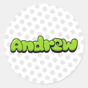 Sticker Rond Andrew