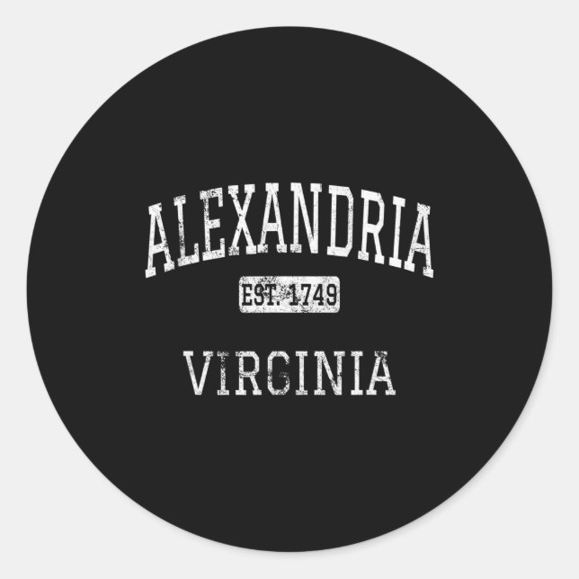 Sticker Rond Andria Virginia Va Vintage  (Devant)
