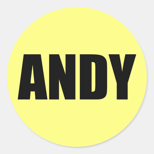 Sticker Rond Andy (Devant)