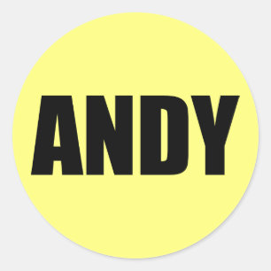 Sticker Rond Andy
