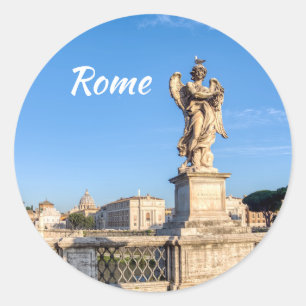Sticker Rond Ange avec la Couronne d'épines - Sant'Angelo, Rome