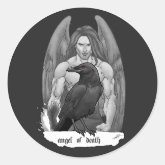Sticker Rond Ange De La Mort