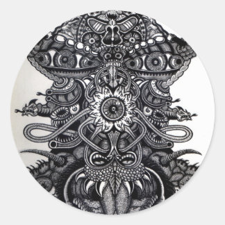 Sticker Rond Ange de la mort