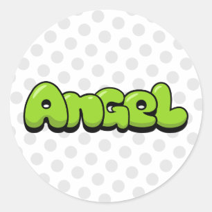 Sticker Rond Angel
