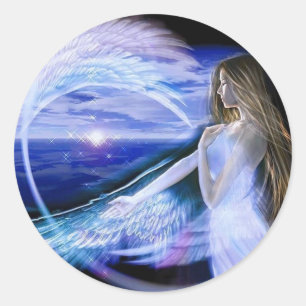 Sticker Rond Angel