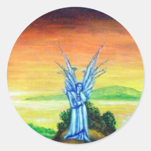 STICKER ROND ANGEL À DOUBLE LUMIÈRE