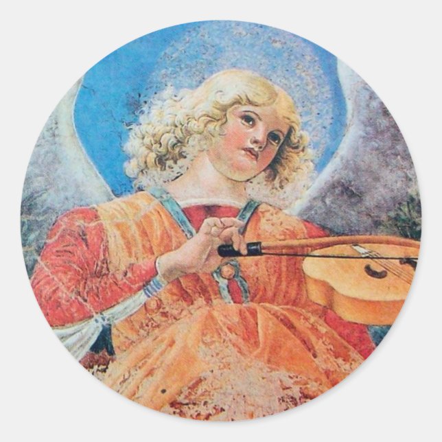 STICKER ROND ANGEL DE NOËL (Devant)