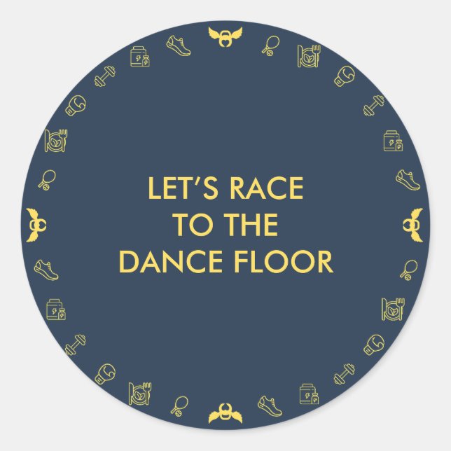 Sticker Rond Angel Fitness Collab (Devant)