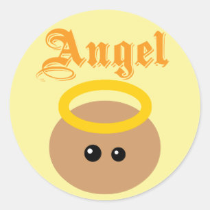 Sticker Rond Angel mignon