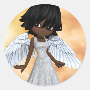 Sticker Rond Anges 2 de Lil