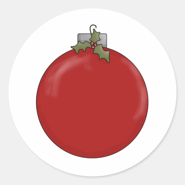 Sticker Rond Anges de Noël ・ Bauble (Devant)