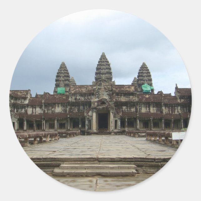 Sticker Rond Angkor Wat (Devant)