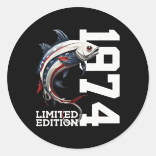 Sticker Rond Angler 51e anniversaire Fishing Limited Edition 19