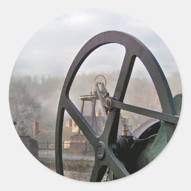 STICKER ROND ANGLETERRE VICTORIENNE (Devant)